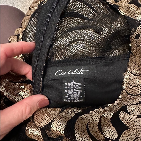 Candalite Dress Black & Gold - Picture 10 of 16